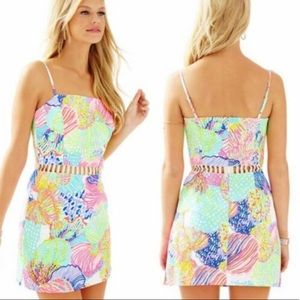 Lilly Pulitzer ZIGGY ROMPER Multi Roar Of The Seas Size 0